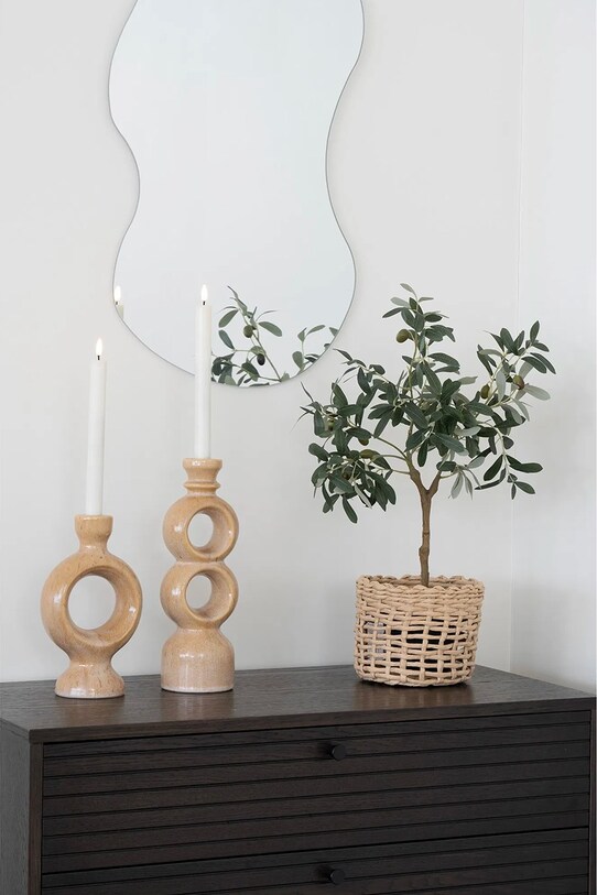 Salon i sypialnia House Nordic świecznik dekoracyjny 4561192 beżowy