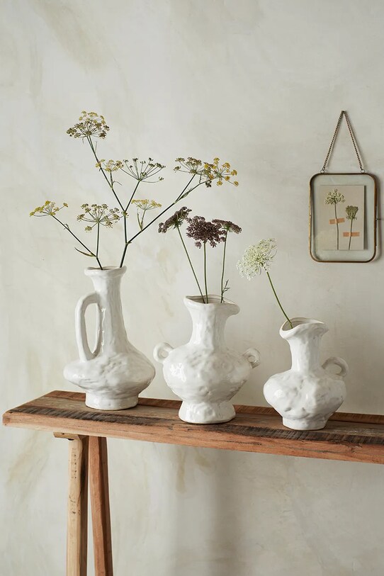 Madam Stoltz vaza decorativa FPK24032.W alb AA00