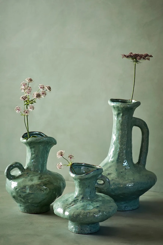 Madam Stoltz vaza decorativa FPK24033.G verde AA00