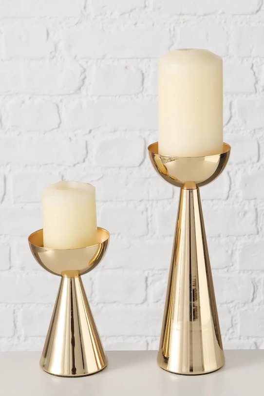 Вітальня та спальня Декоративний свічник Boltze Luena 2-pack 2045381 жовтий