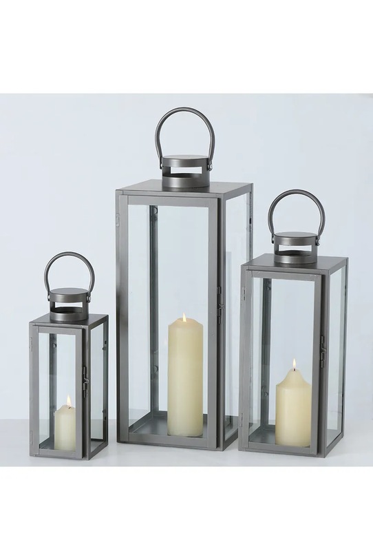 Salon i sypialnia Boltze zestaw latarenek Arana 3-pack 2019289 szary