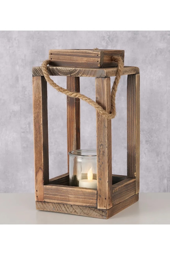 Salon i sypialnia Boltze latarenka Andra 14 x 14 cm 2069703 brązowy