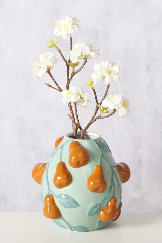 Διακοσμητικό βάζο Boltze Pear 19 cm 2061781 πολύχρωμο AA00