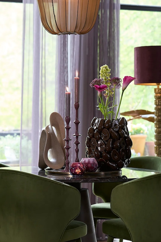 Obývacia izba a spálňa Dekoračný svietnik Light & Living 7760587 fialová