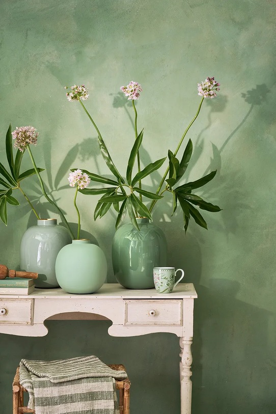 Dnevna soba in spalnica Dekorativna vaza Pip Studio Matt Bright Green 51102098 zelena