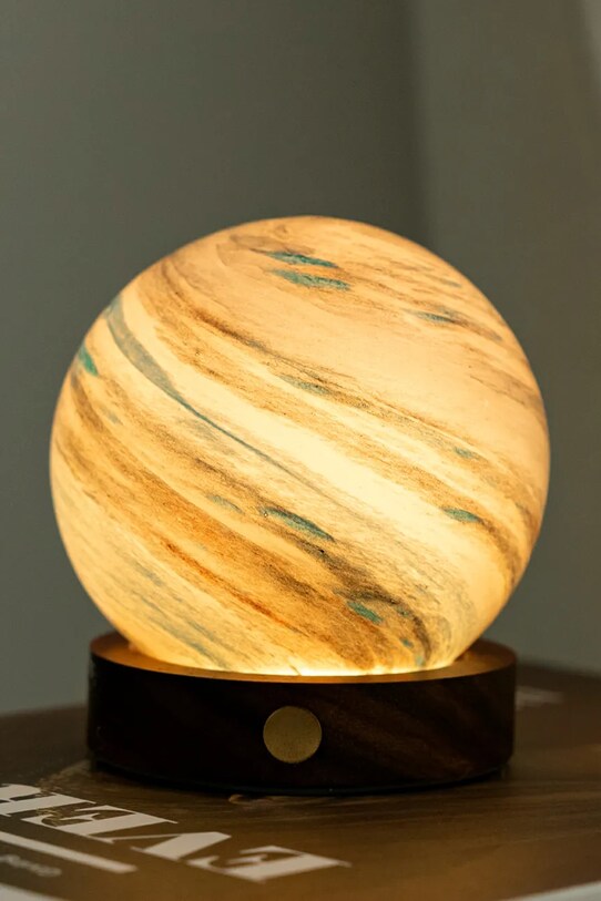 Gingko Design decorațiune AstraGlass Light S G050M.PC albastru