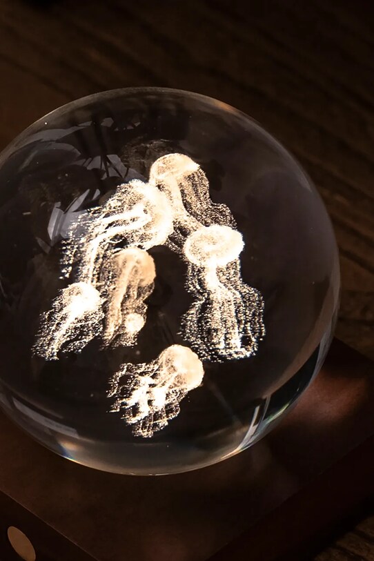 Dekorácia Gingko Design Amber Crystal Light viacfarebná G025JF