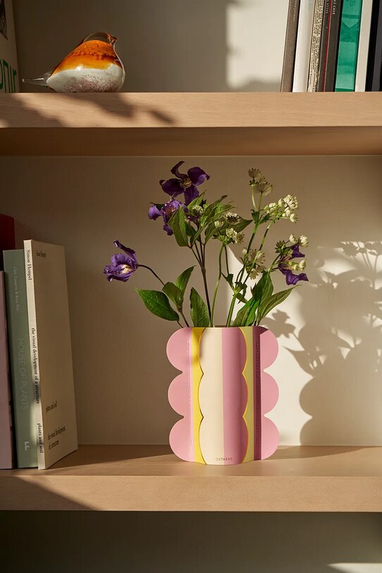 Вітальня та спальня Декоративна ваза Octaevo Riviera Wave OMPRW.20 рожевий