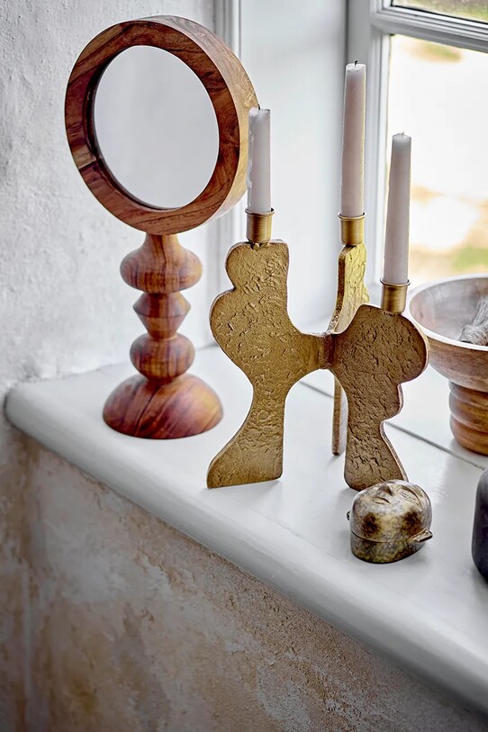 Διακοσμητικό κηροπήγιο Bloomingville Lux 82062695 κίτρινο