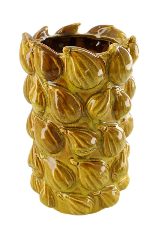 Декоративна ваза home & lifestyle жовтий 108239