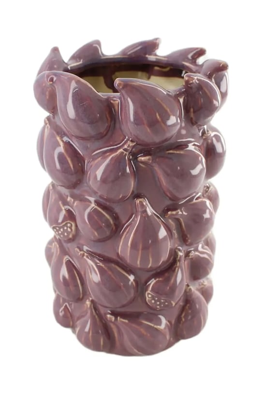 Διακοσμητικό βάζο home & lifestyle μωβ 108242