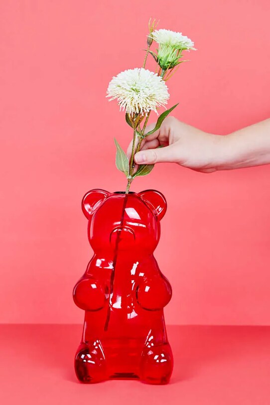 Dekorativna vaza Balvi Yummy Bear 27968 rdeča