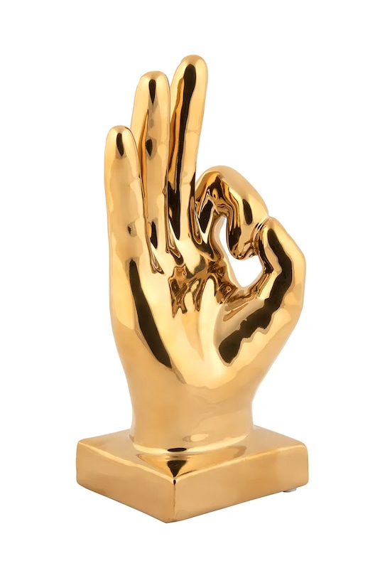 Present Time figurină decorativă Perfecto galben PT4226GD