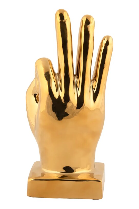 Living și dormitor Present Time figurină decorativă Perfecto PT4226GD galben