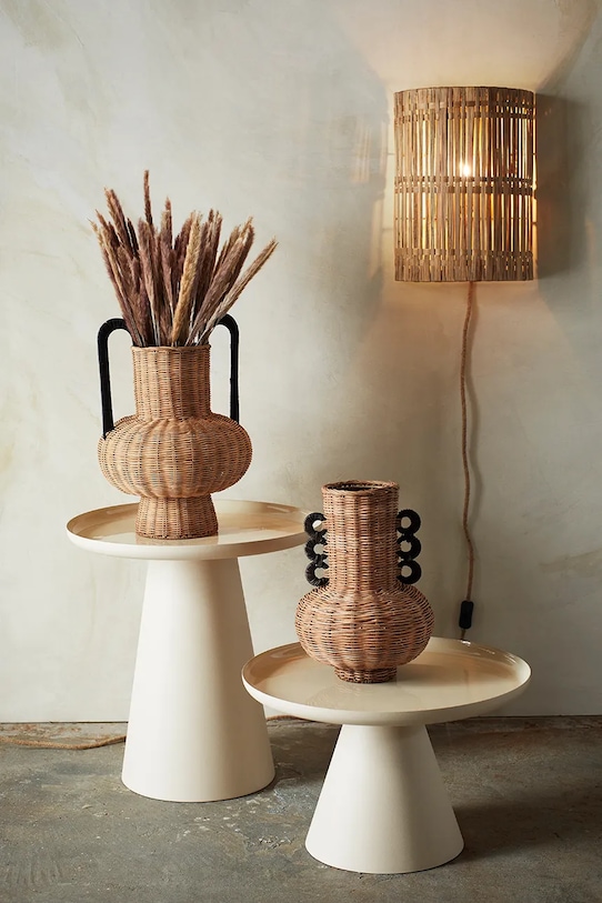 Ukrasna vaza Madam Stoltz Rattanvase MKR2415 bež AA00