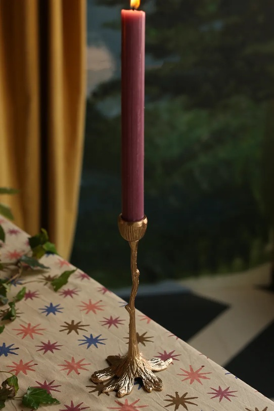 Doing Goods świecznik dekoracyjny 19,3 x 10 x 9 cm żółty 1.20.30.014.921.4