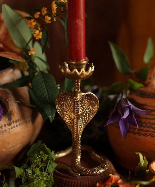 Декоративний свічник Doing Goods жовтий 1.20.30.001.921.4