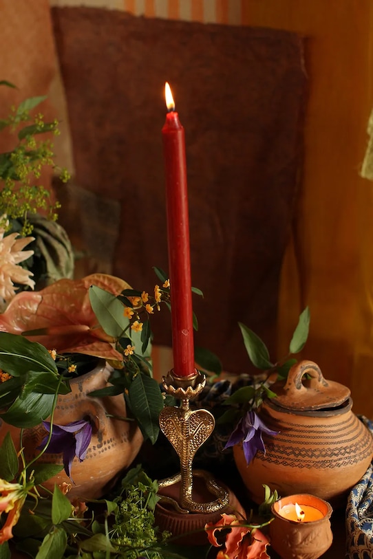 Декоративний свічник Doing Goods 1.20.30.001.921.4 жовтий