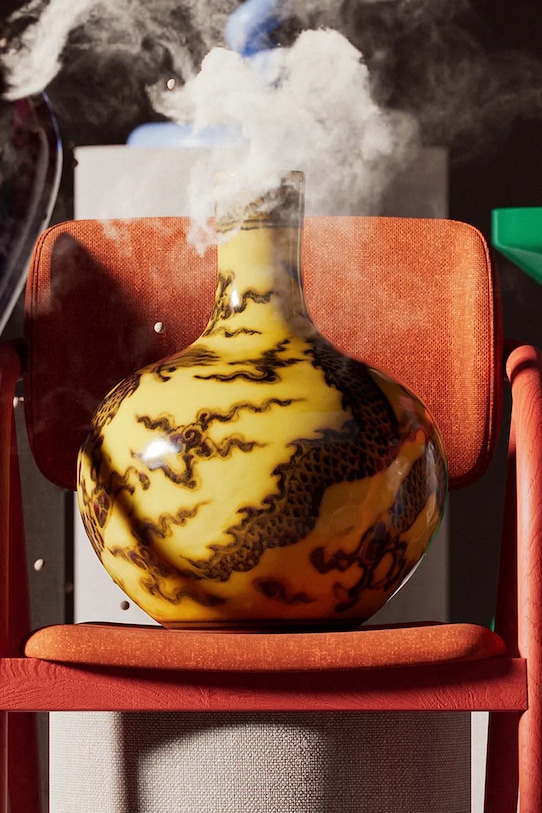 Dekoratívna váza Pols Potten 230.205.388 žltá AA00