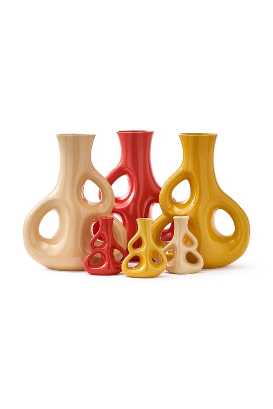 Pols Potten dekor váza three ears red M 240.205.058 piros