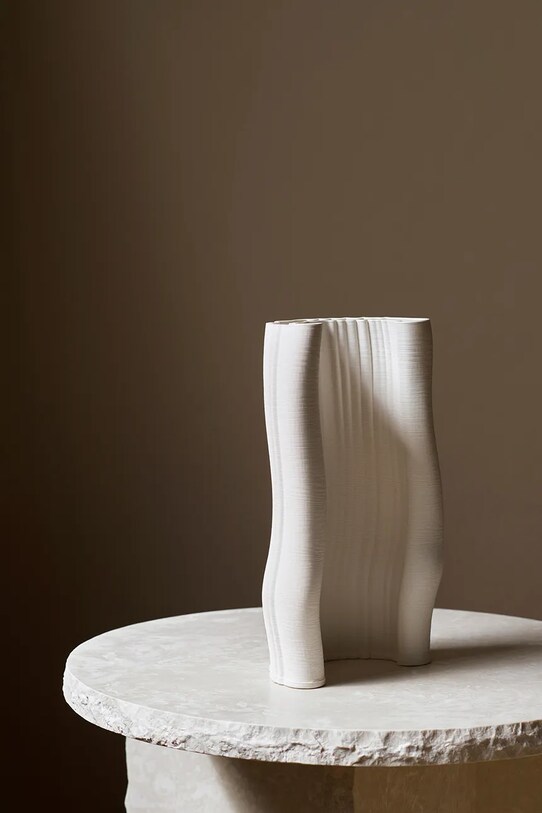 ferm LIVING vază decorativă Moire alb 1104266244
