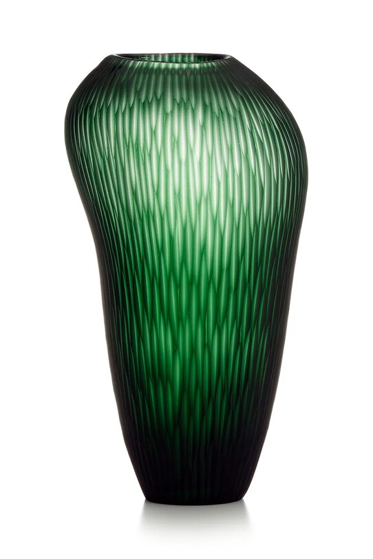 IVV wazon dekoracyjny Carving zielony 8902.1