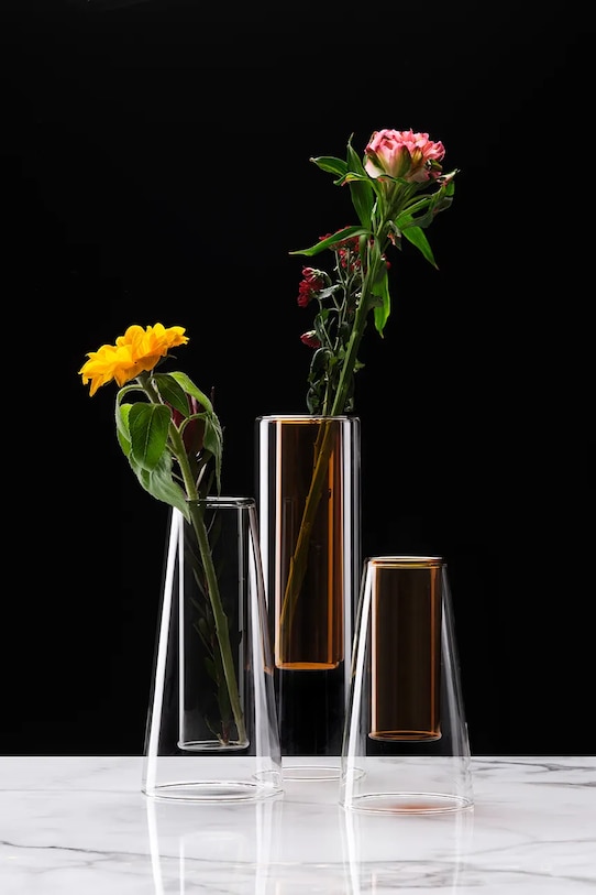 IVV vază decorativă Double 8788.1 galben AA00