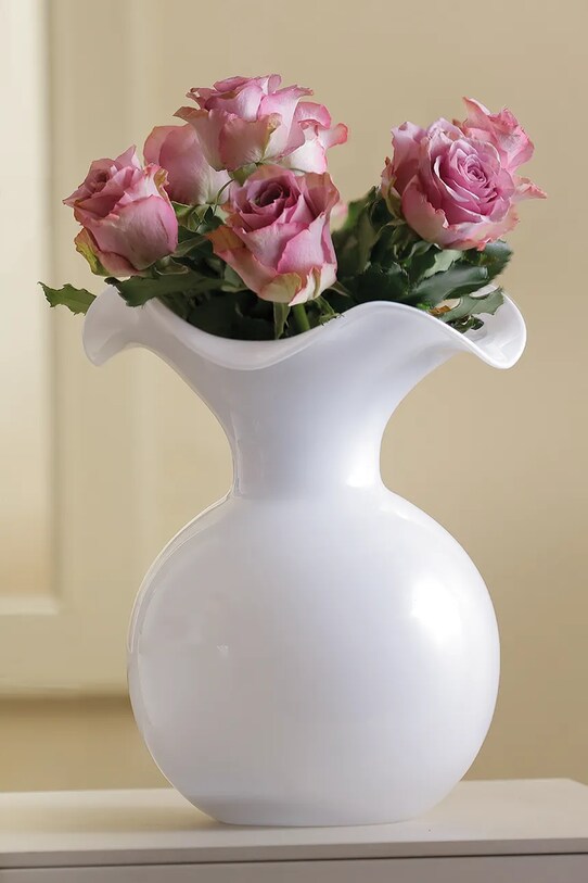 IVV vază decorativă Primula 8037.1 alb AA00