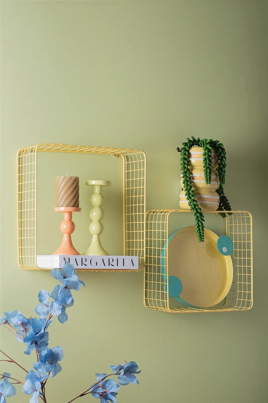 Living și dormitor Present Time vază decorativă Macaron PT3978LY galben