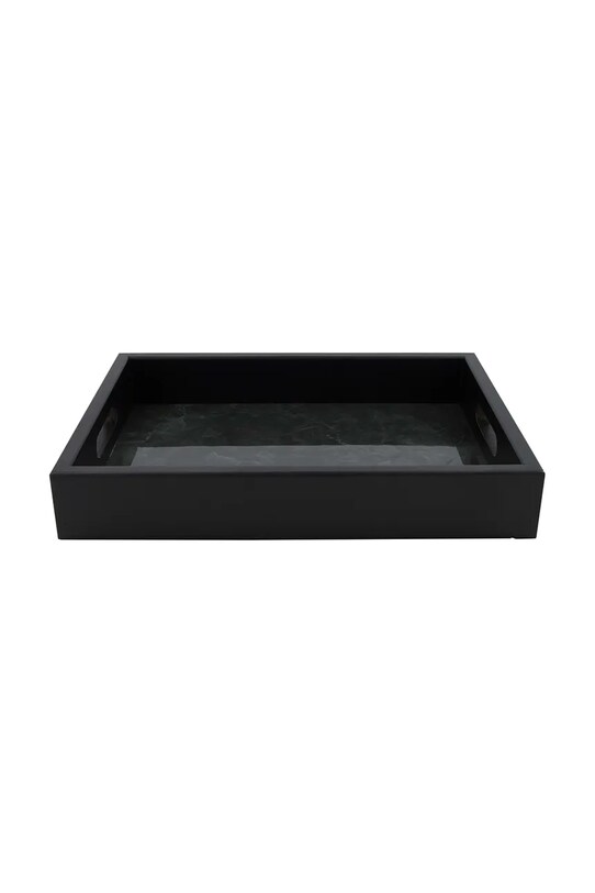 taca dekoracyjna 38 x 28 x 6 cm czarny F118062