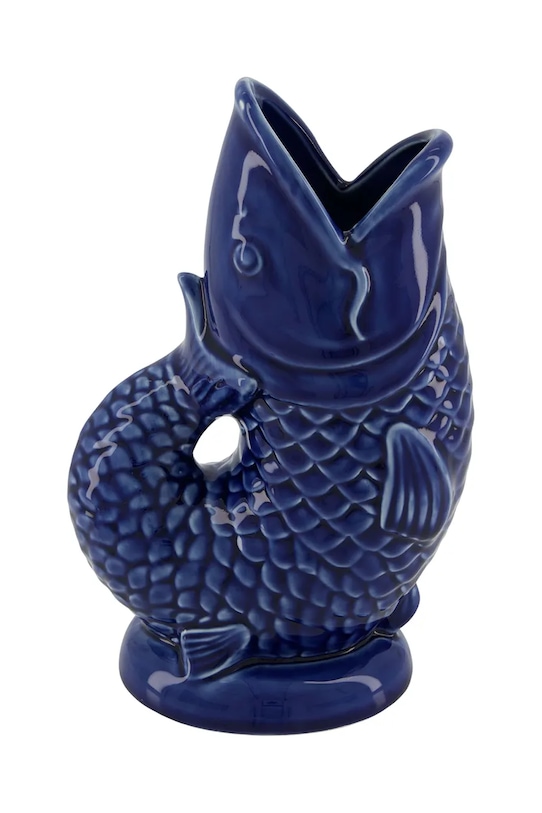 Dekorativní váza 16,5 x 11 x 25,8 cm námořnická modř 120688