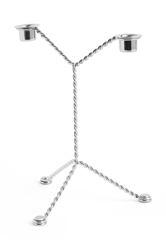 HAY świecznik dekoracyjny Wire 19 x 25 cm szary AE365.A835