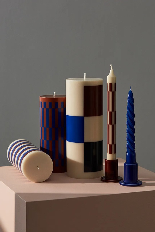 Living și dormitor HAY sfeșnic decorativ Tube 5,5 x 5,5 cm AB540.A601.AG31 burgundia