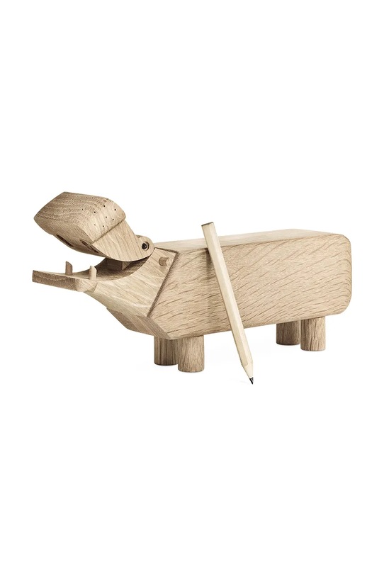 Kay Bojesen figurka dekoracyjna Hippo 9 cm 39202 beżowy AA00