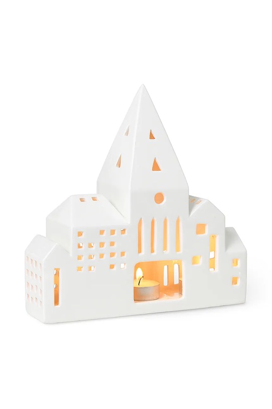 Living și dormitor Kähler felinar Urbania Lighthouse City 21 cm 693521 alb