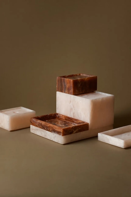 ferm LIVING taca dekoracyjna Mist Tray 10 x 15 cm 1104270002 różowy AA00