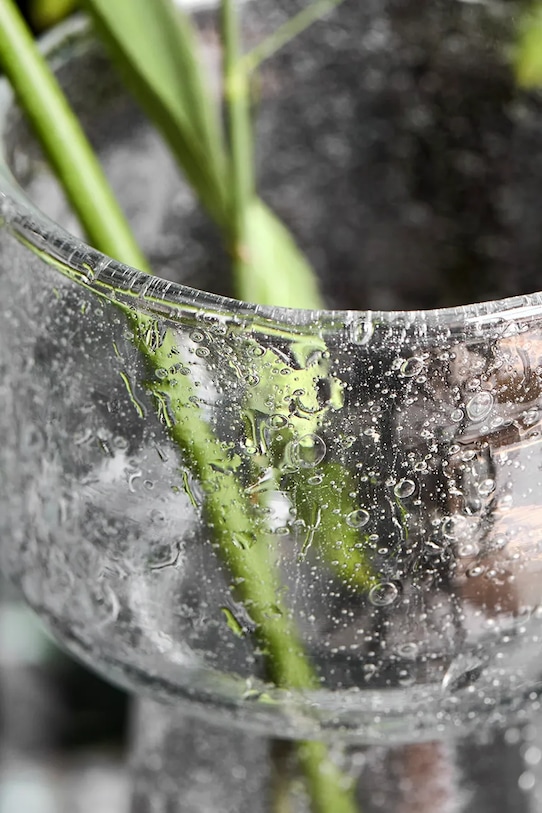 Salon i sypialnia House Doctor wazon dekoracyjny HDTuur 22,5 cm 204100455 transparentny