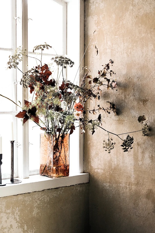 House Doctor wazon dekoracyjny HDSquare 30 cm 208342042 pomarańczowy AA00