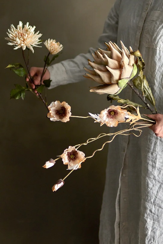 Bloomingville sztuczne kwiaty Protea Stem 76 cm multicolor 82061468