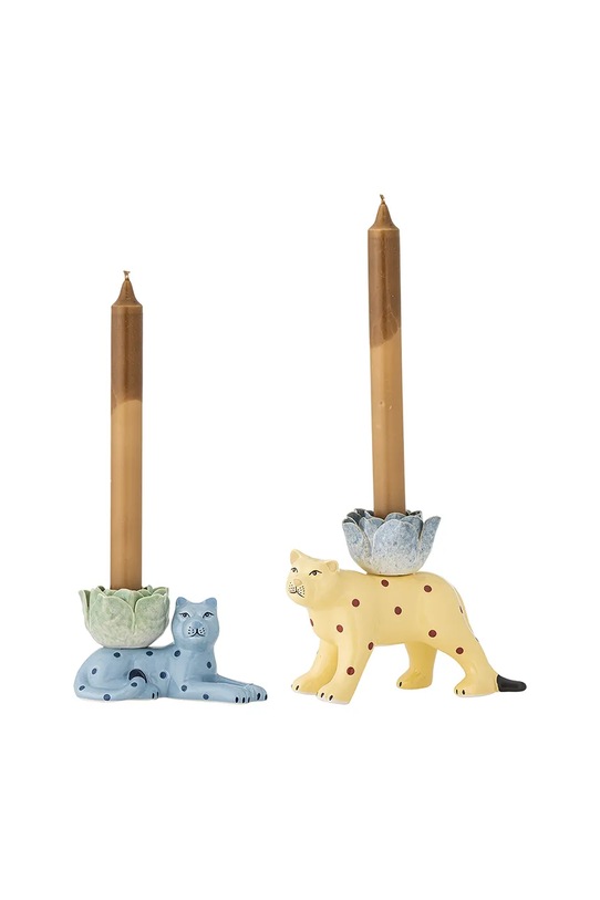 Bloomingville świecznik dekoracyjny Rory 18 / 14 cm 2-pack 82062927 multicolor AA00