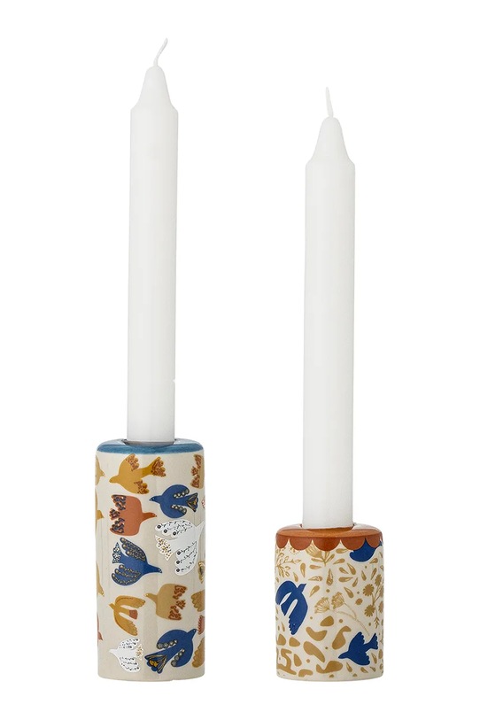 Bloomingville świecznik dekoracyjny Anniversary 5 x 75 x 10,5 cm 2-pack 82063095 brązowy AA00