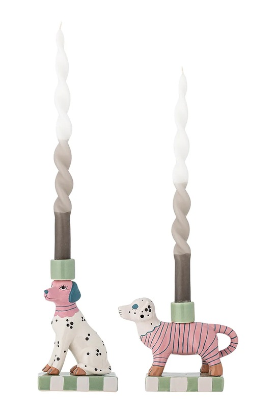 Dnevni boravak i spavaća soba Ukrasni svijećnjak Bloomingville 2-pack 82063005 roza