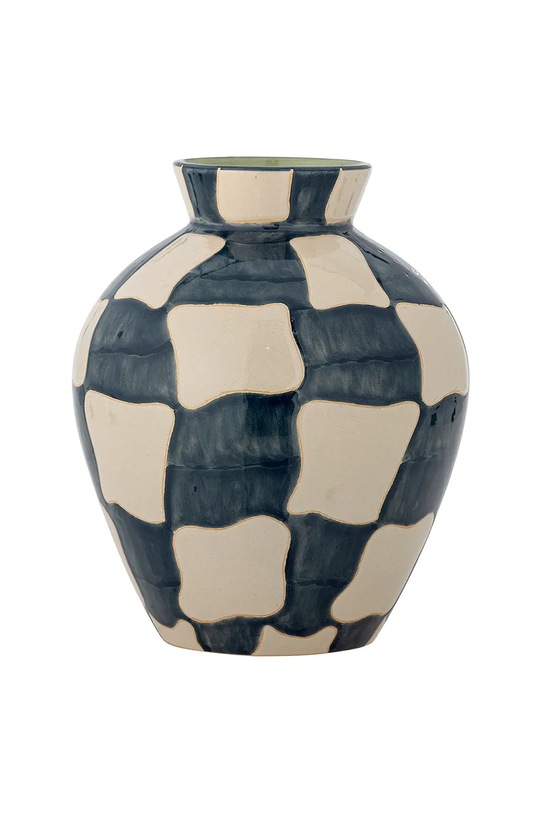 Bloomingville wazon dekoracyjny Check 20 x 24 cm niebieski 82072602