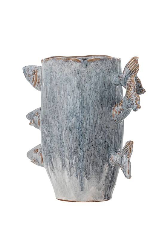 Salon i sypialnia Bloomingville wazon dekoracyjny Tace 23,5 x 23 x 13 cm 82072576 niebieski