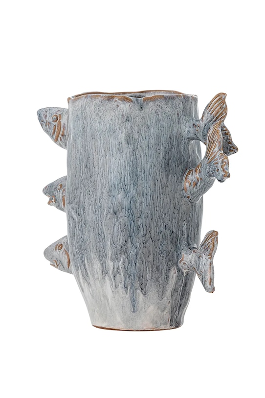 Living și dormitor Bloomingville vază decorativă Tace 23,5 x 23 x 13 cm 82072576 albastru