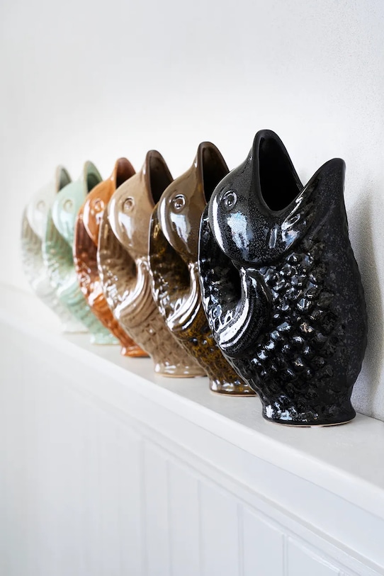 Salon i sypialnia Madam Stoltz wazon dekoracyjny 23,5 cm HY16477.24.2 brązowy