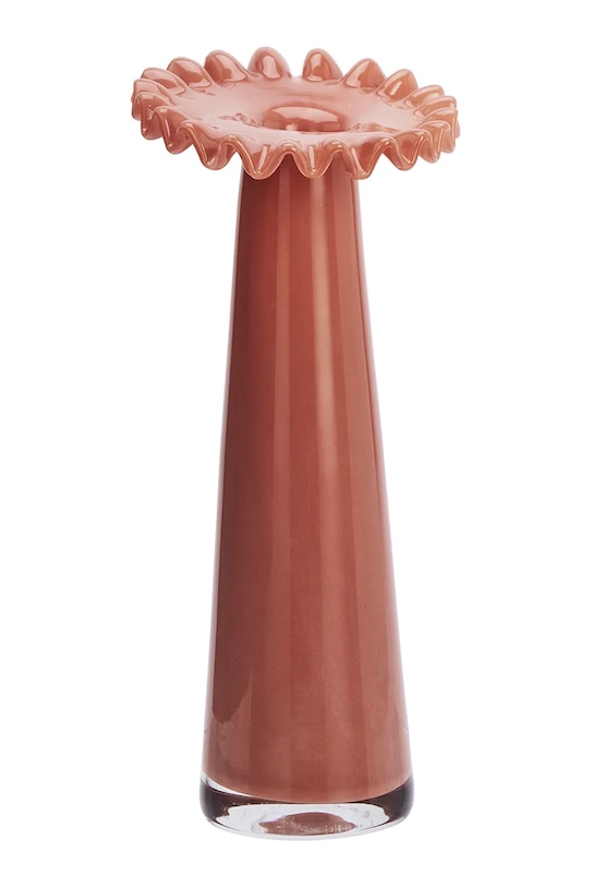 Madam Stoltz wazon dekoracyjny 14 x 26 cm pomarańczowy 2411723