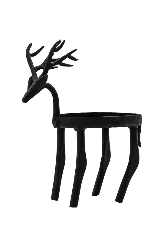 House Doctor sfeșnic decorativ HDDeer 14 x 18 x 8 cm negru 206200103