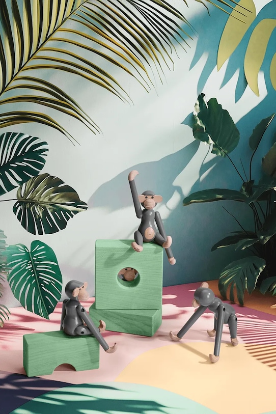 Kay Bojesen figurka dekoracyjna Monkey Mini 9,5 cm szary 39800