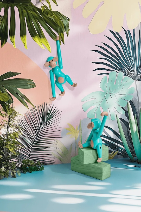 Kay Bojesen figurka dekoracyjna Monkey Mini 9,5 cm turkusowy 39801